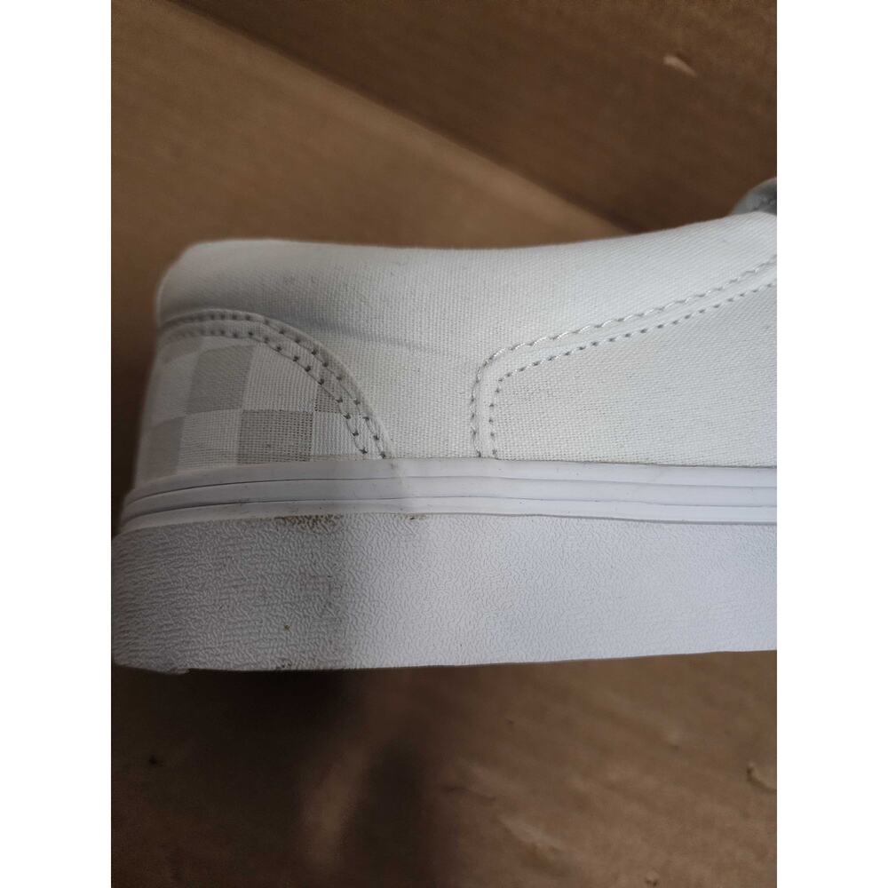 USED Vans Unisex Classic Slip-On (Checkboard) Truewhite/T Skate Shoe 13 Men US - Picture 7 of 11